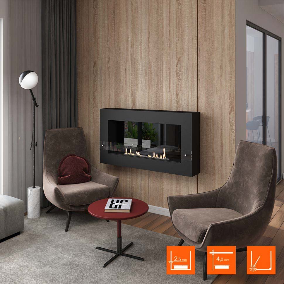 Биокамин SteelHeat WALL GRAND 1200 LITE черный, стекло, стемалит Биокамин SteelHeat WALL GRAND 1200 LITE черный, стекло, стемалит по цене 53 340 руб.