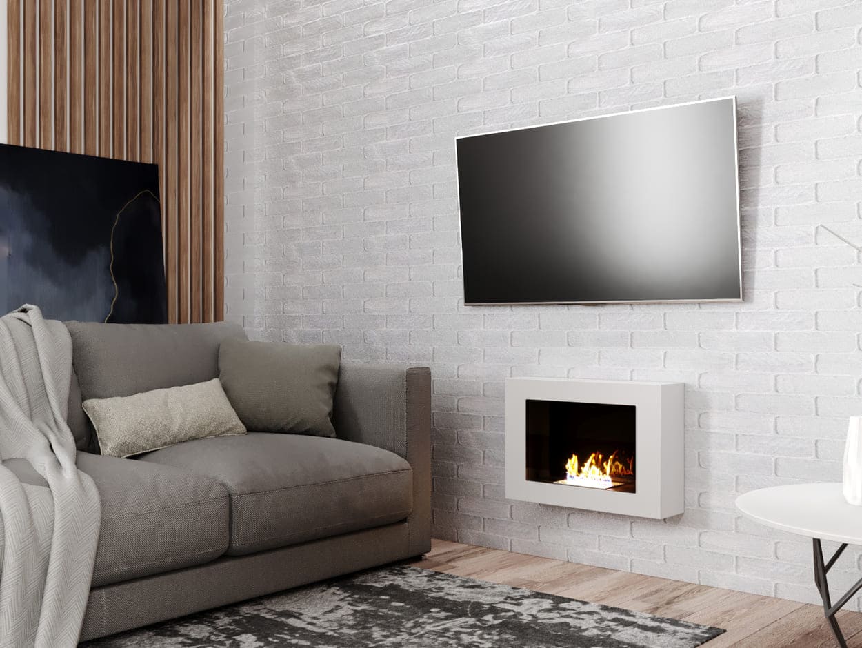 Биокамин "Русский огонь" Лайт Бланк 550N с защитным и декоративным стеклом по цене 25 200 руб.