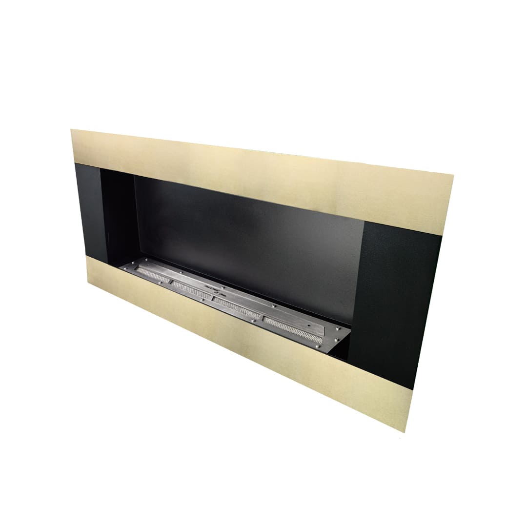 Биокамин "Русский огонь" Голд 1100V встраиваемый с декоративным стеклом (стемалитом) по цене 47 650 руб.