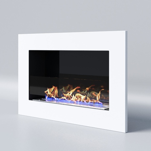 Биокамин "Русский огонь" Блонд 800V встраиваемый (высота 500мм.) с декоративным стеклом (стемалитом)