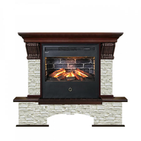 Бостон грот однотонный (красное дерево)+Samba 3D