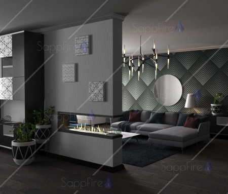 Встраиваемый торцевой сквозной очаг 1400 SappFire Встраиваемый торцевой сквозной очаг 1400 SappFire по цене 62 600 руб.