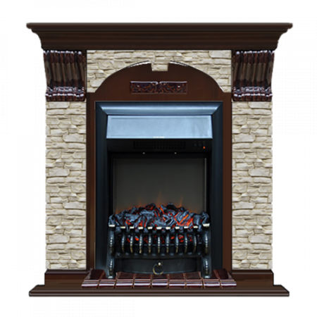 Арочный Грот однотонный (дуб)+Fobos Black