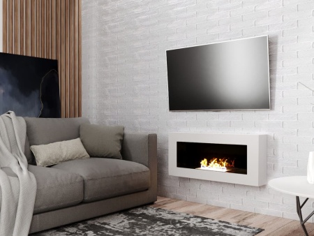 Биокамин "Русский огонь" Лайт Бланк 900N с защитным стеклом по цене 23 350 руб.